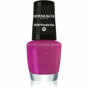 Dermacol Neon neonový lak na nehty odstín 41 Purple Rain 5 ml obraz