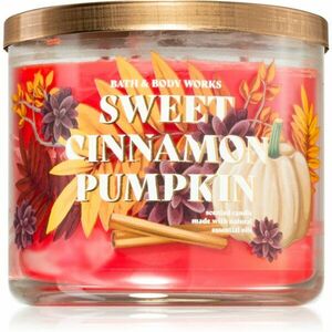 Bath & Body Works Sweet Cinnamon Pumpkin vonná svíčka 411 g obraz