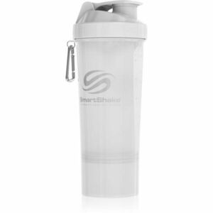 Smartshake Slim sportovní šejkr + zásobník barva Pure White 500 ml obraz