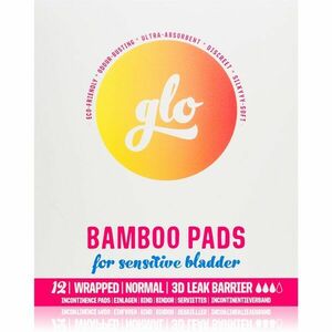 FLO GLO Bamboo Normal inkontinenční vložky s křidélky 12 ks obraz