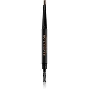 Makeup Revolution Duo Brow Definer precizní tužka na obočí odstín Medium Brown 0, 25 g obraz