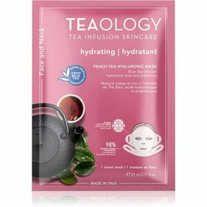 Teaology Face Mask Peach Tea Hyaluronic hydratační plátýnková maska 21 ml obraz