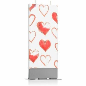 Flatyz Holiday Hearts dekorativní svíčka 6x15 cm obraz
