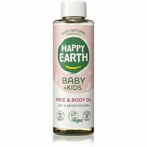 Happy Earth Baby & Kids 100% Natural Face & Body Oil tělový olej pro suchou a citlivou pokožku 150 ml obraz