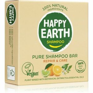 Happy Earth 100% Natural Shampoo Bar Dry & Damaged hair tuhý šampon pro suché a poškozené vlasy 70 g obraz
