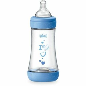 Chicco Perfect 5 kojenecká láhev 2 m+ Medium Flow Blue 240 ml obraz