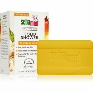 Sebamed Sensitive Skin Solid Shower syndet pro výživu a hydrataci vůně Mango & Ginger 100 g obraz