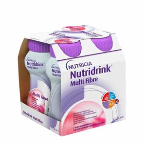 Nutridrink Multi Fibre s příchutí jahodovou 4x200 ml obraz