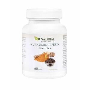 Natural Medicaments Kurkumin-piperin komplex 60 tablet obraz