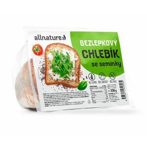 Allnature Bezlepkový chlebík se semínky 350 g obraz