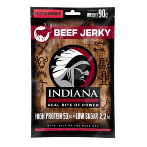 Indiana Jerky Beef Hot & Sweet 90 g obraz