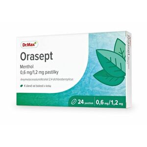 Dr. Max Orasept Menthol 0, 6 mg/1, 2 mg 24 pastilek obraz