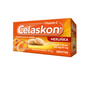 CELASKON Vitamín C 100 mg meruňka 60 tablet obraz