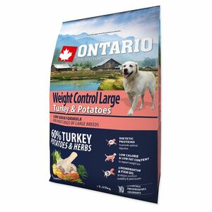 ONTARIO Dog Large Weight control turkey & potatoes granule pro psy 2, 25 kg obraz