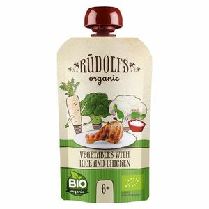RUDOLFS Bio kapsička zelenina, rýže, kuřecí maso 6m+ 110 g obraz