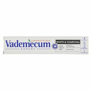 VADEMECUM Expert White & Charcoal Zubní pasta 75 ml obraz
