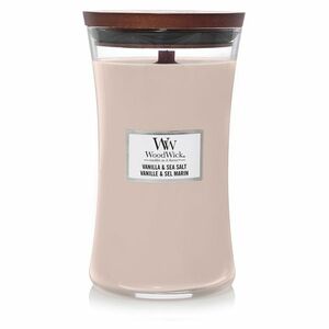 WOODWICK Vonná svíčka velká sklo Vanilla & Sea Salt 609 g obraz