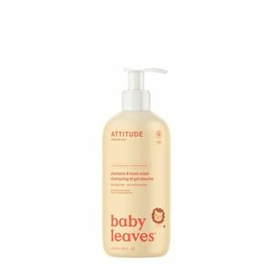 ATTITUDE Baby leaves dětské tělové mýdlo a šampon 2 v 1 s vůní hruškové šťávy 473 ml obraz