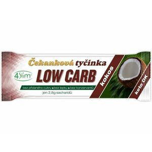 4SLIM Čekanková tyčinka Low Carb kokos 35 g obraz