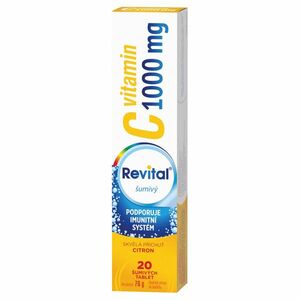 REVITAL Vitamin C 1000 mg citron 20 šumivých tablet obraz