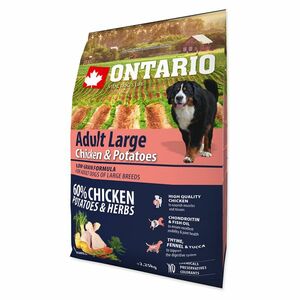 ONTARIO Dog Adult Large Chicken & Potatoes granule pro psy 2, 25 kg obraz