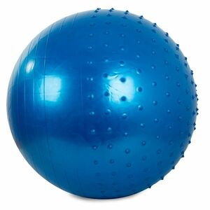 VERK GROUP Gymnastický masážní míč 65 cm s pumpičkou modrý obraz