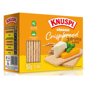 KNUSPI Crispbread 3 druhy sýra 150 g obraz