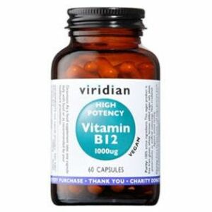 VIRIDIAN Nutrition High Potency Vitamin B12 1000 ug 60 kapslí obraz