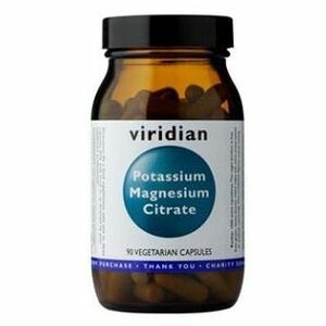 VIRIDIAN Nutrition Potassium Magnesium Citrate 90 kapslí obraz