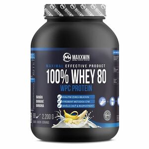 MAXXWIN 100 % Whey protein 80 banán 2200 g obraz