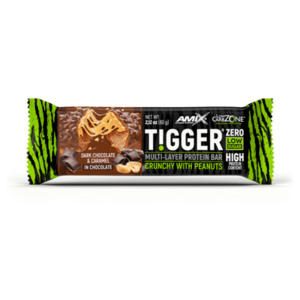 AMIX Tigger zero multi-layer protein bar hořká čokoláda a karamel tyčinka 60 g obraz