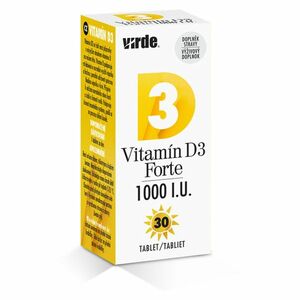 VIRDE Vitamín D3 Forte 1000 I.U. 30 tablet obraz
