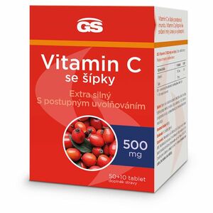 GS Vitamin C 500 mg se šípky 50 + 10 tablet obraz