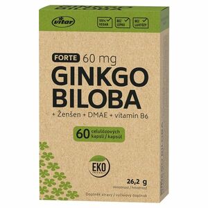 VITAR EKO Ginkgo biloba 60 mg + DMAE + vitamn B6 60 kapslí obraz