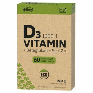 VITAR EKO Vitamin D3 1000IU + betaglukan 60 kapslí obraz