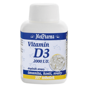 MEDPHARMA Vitamin D3 2000 I.U. 107 tobolek obraz