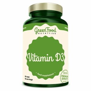 GREENFOOD NUTRITION Vitamin D3 60 kapslí obraz