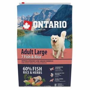 ONTARIO Dog Adult large fish & rice granule pro psy 2, 25 kg obraz