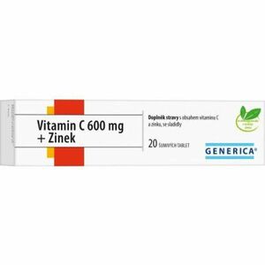 GENERICA Vitamin C 600 mg + zinek 20 šumivých tablet obraz