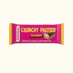 BOMBUS Crunchy protein raspberry 50 g obraz