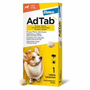 ADTAB 225 mg žvýkací tableta pro psy (5, 5–11 kg) 1 kus obraz