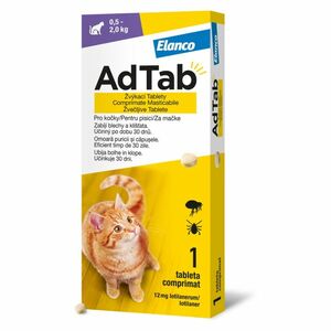 ADTAB 12 mg žvýkací tableta pro kočky (0, 5–2, 0 kg) 1 kus obraz