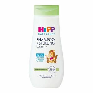 HiPP Babysanft dětský šampon s kondicionérem koník 200 ml obraz