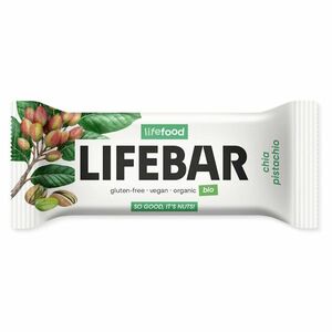 LIFEFOOD Lifebar tyčinka pistáciová s chia RAW BIO 40 g obraz