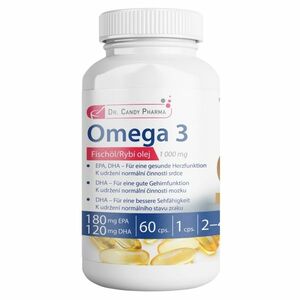 DR.CANDY PHARMA Omega 3 rybí olej 1000 mg 60 kapslí obraz