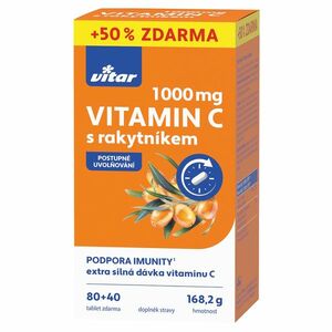 VITAR Premium Vitamin C 1000 mg s rakytníkem 120 tablet obraz