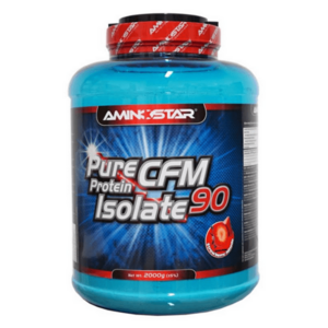 AMINOSTAR Pure CFM protein isolate 90% příchuť jahoda 2000 g obraz