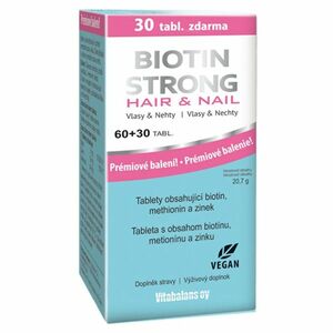 BIOTIN Strong hair & nail 60 tablet + 30 tablet ZDARMA obraz