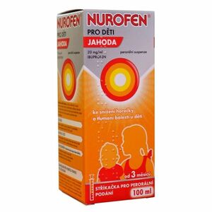 NUROFEN Pro děti jahoda suspenze 20 mg/ml 100 ml obraz