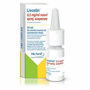 LIVOSTIN 0, 5 mg/ml nosní sprej suspense 10 ml obraz